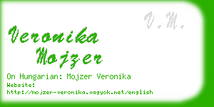 veronika mojzer business card